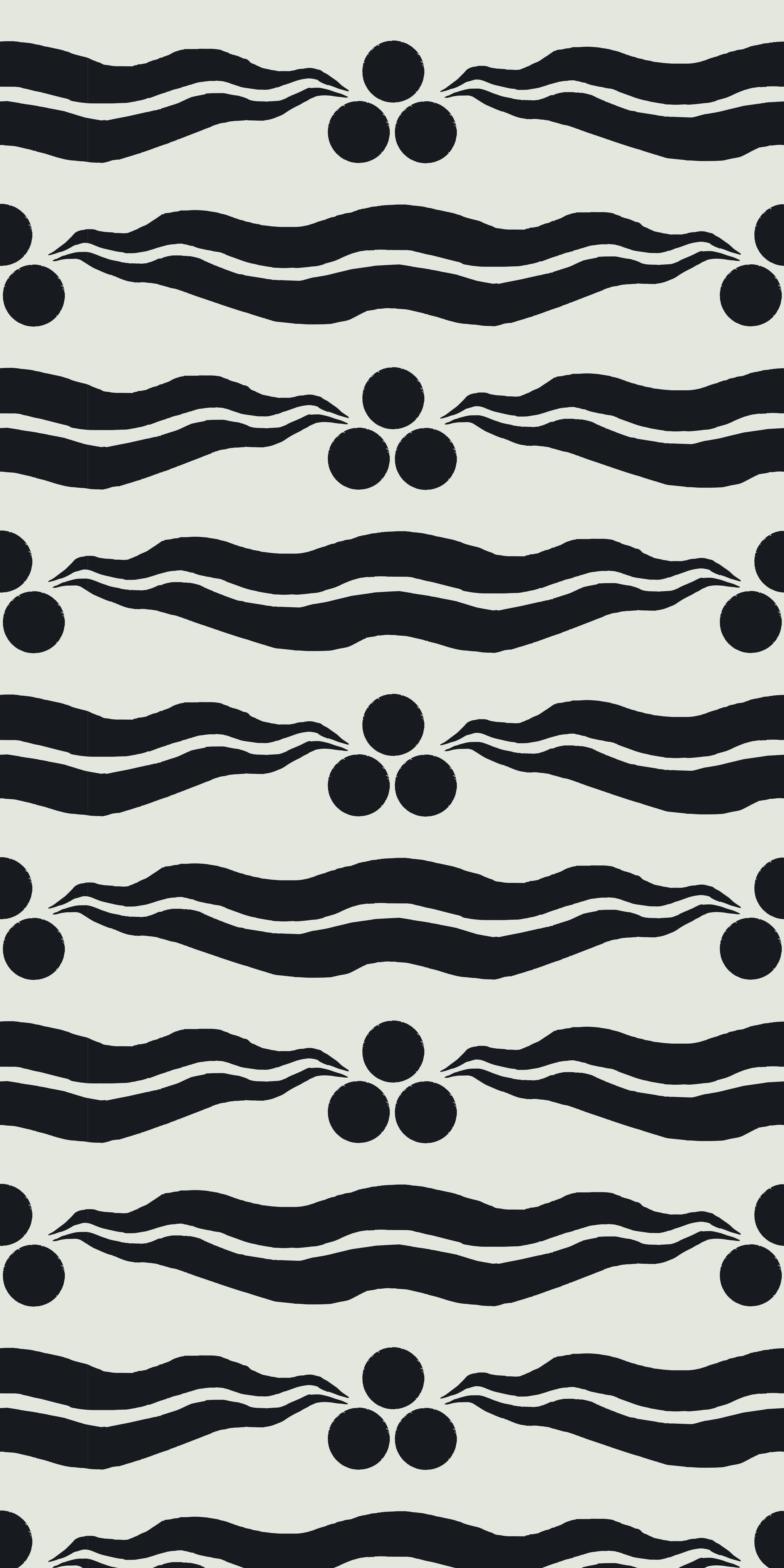 Turkish Stripe Peel & Stick Wallpaper, Gray & Black, 2' x 10'
