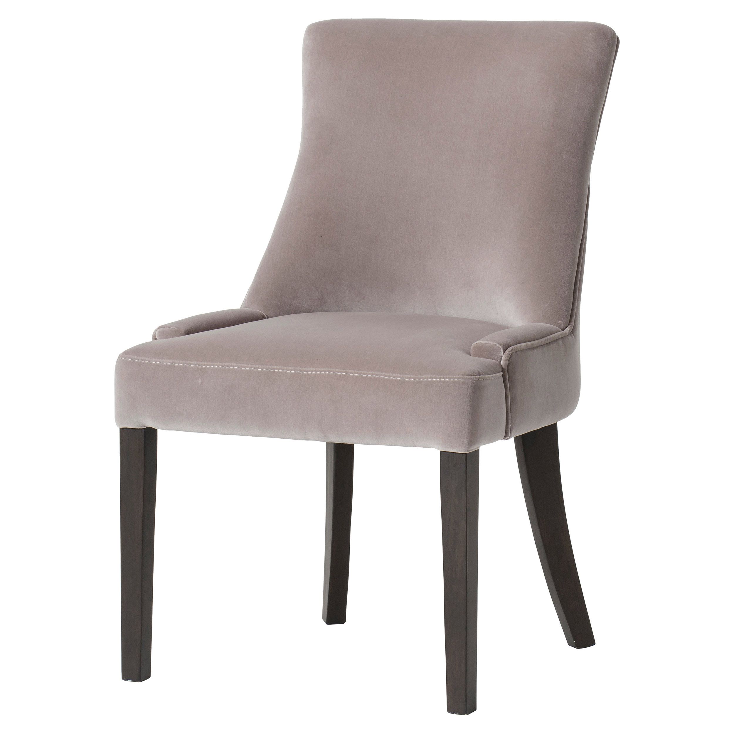 Maison 55 Dewbury Grey Velvet Wood Dining Side Chair