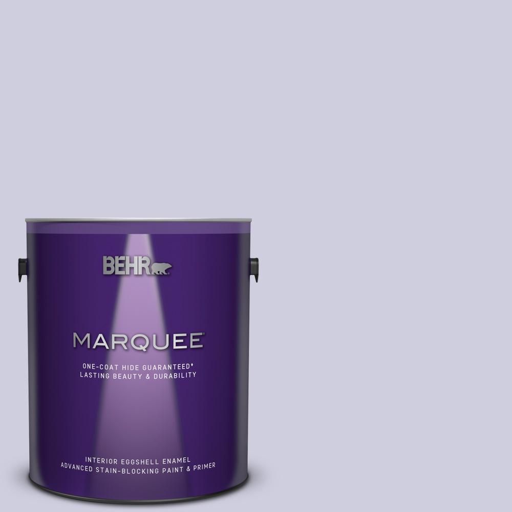 BEHR MARQUEE 1 gal. #640C-2 Lavender Sparkle Eggshell Enamel Interior Paint and Primer in One