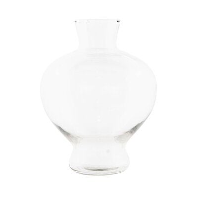 Haxby Footed Small Clear Glass Vase