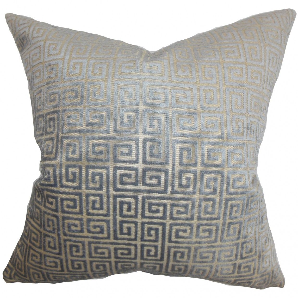 Leif Geometric Pillow Gray - 20x20 - Down Insert