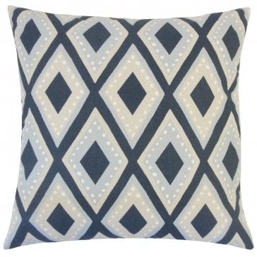 Shasa Geometric Pillow Midnight - 18x18 - Down Insert