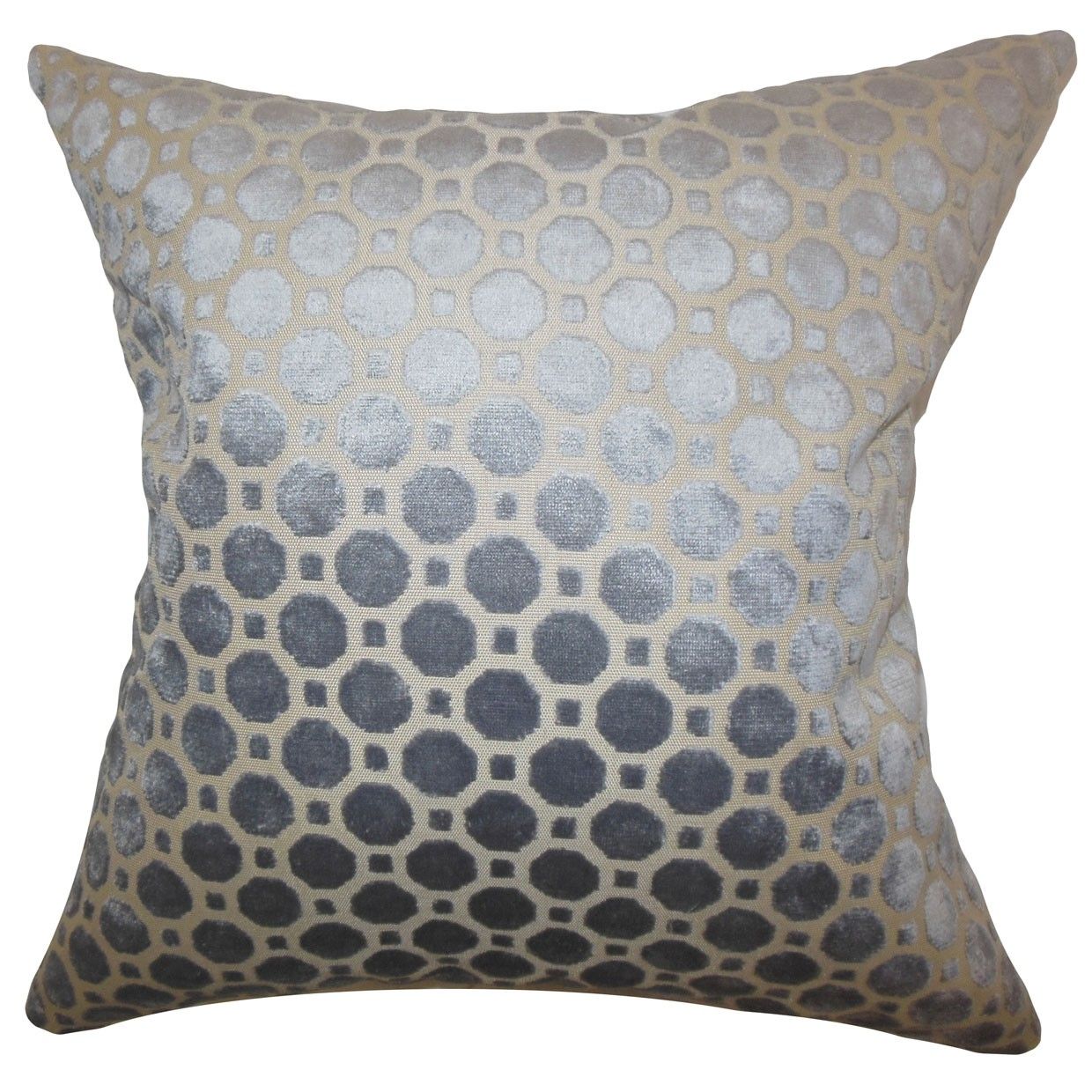 Kostya Geometric Pillow Grey - 18" x 18" - Poly Insert