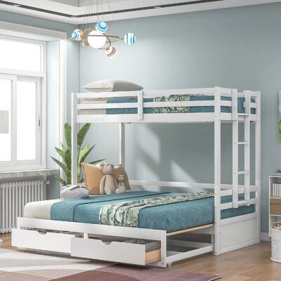 King Bunk Bed Convertible, Full On Bunk Beds Wayfair