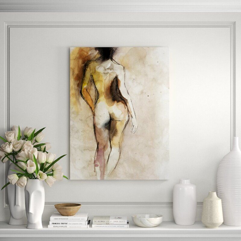 Chelsea Art Studio 'Nude Figure I' Print Format: Glass Coat, Size: 48" H x 36" W