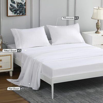 California King Bed Sheets Set 4, What Is The Size Of California King Bed Sheets