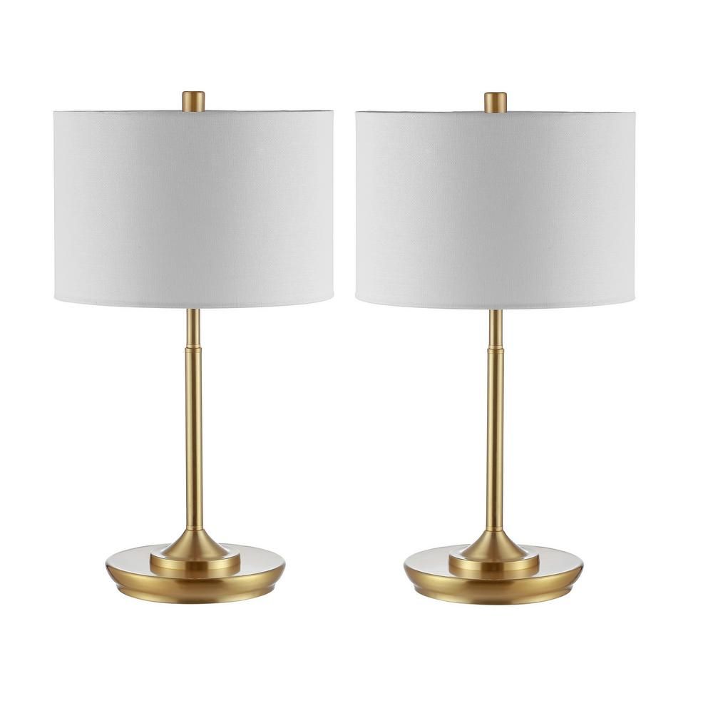 Safavieh Taren 21.5 in. Brass Gold Table Lamp
