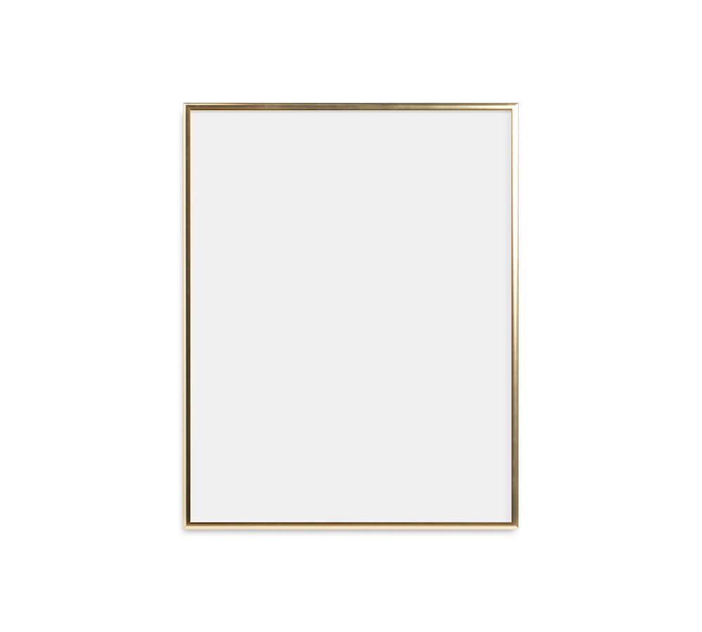 Thin Metal Gallery Frame, No Mat, 11x14 - Bright Gold