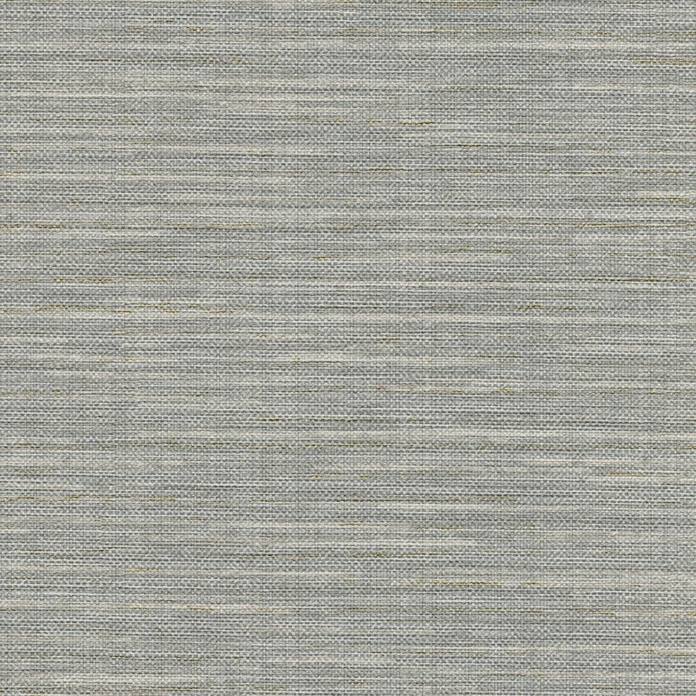 8 in. x 10 in. Bay Ridge Grey Faux Grasscloth Wallpaper Sample