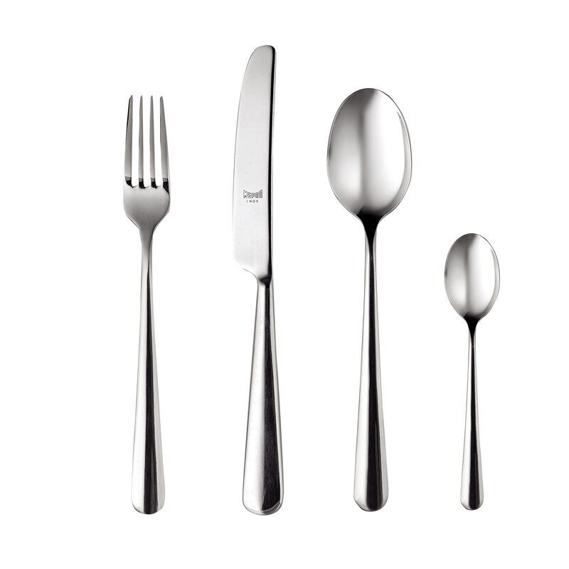 MEPRA Stoccolma 24 Piece 18/10 Stainless Steel Flatware Set, Service for 6