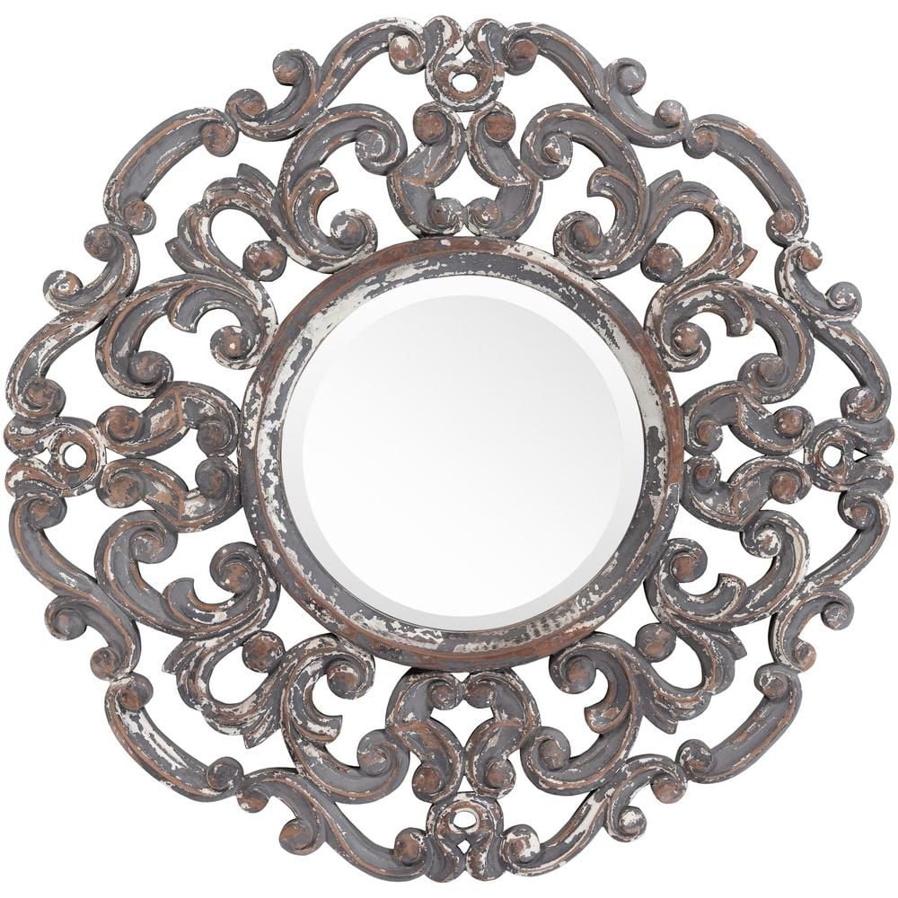Artistic Weavers Janu 24 in. x 24 in. Traditional Framed Mirror