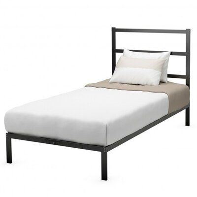 Twin Full Queen Size Metal Bed Platform, Twin Size Metal Bed Frame With Headboard