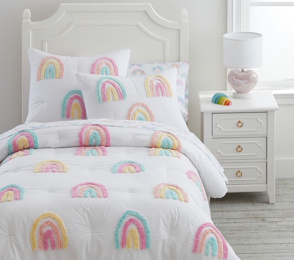 rainbow bed set twin