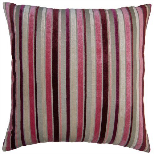 Square Feathers Taffy Stripe Pillow Size: 22" x 22"