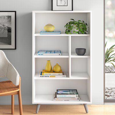 Bryson Standard Bookcase Allmodern, All Modern White Bookcase