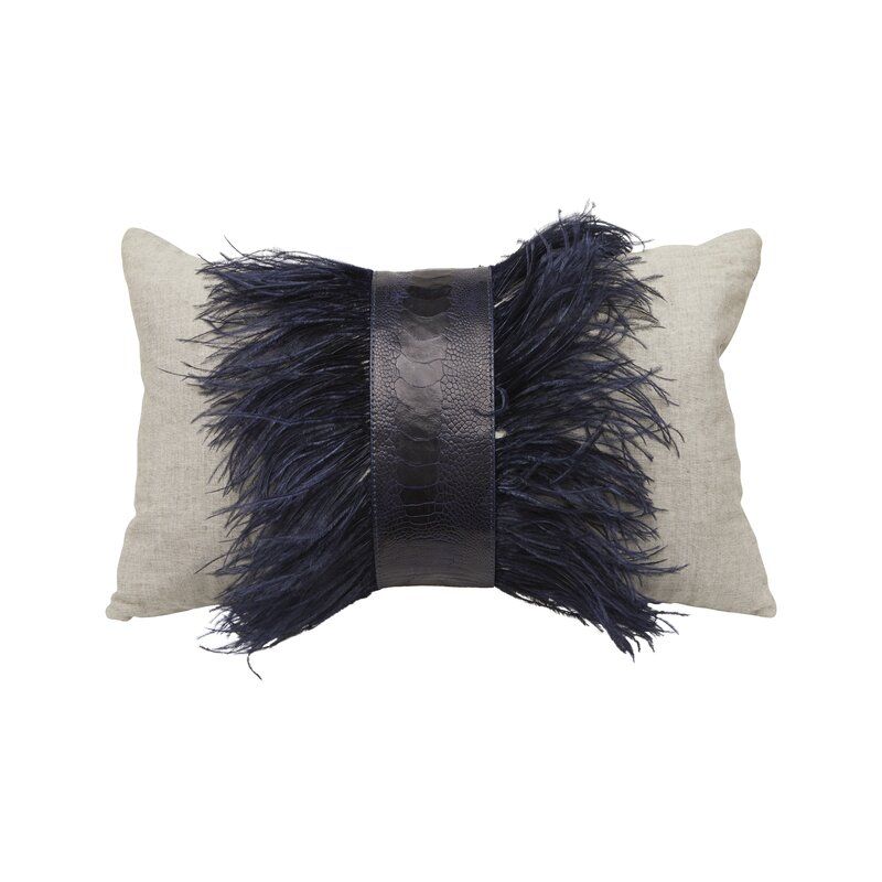 ostrich feather pillow