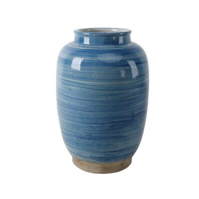 Rosecliff Heights 16 In. Tall Sky Blue Porcelain Vase Small
