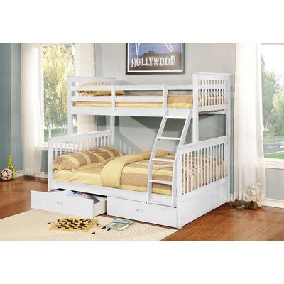 Aleta Twin Over Full Bunk Bed With, Wayfair Bunk Beds Twin Over Twin