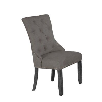 Hollo Tufted Linen Upholstered Parsons Chair
