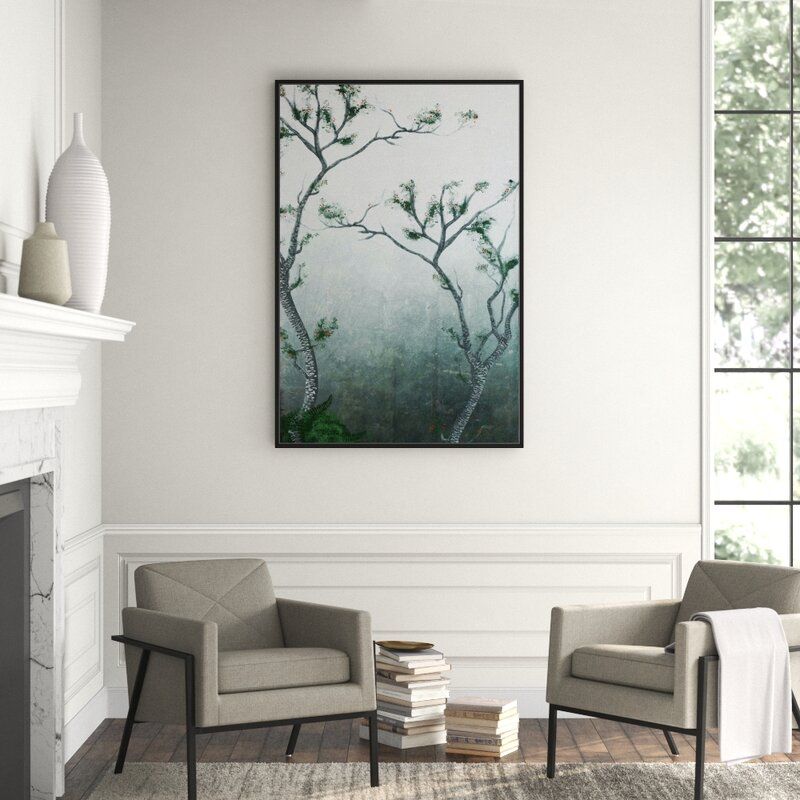 JBass Grand Gallery Collection 'Tree 2' Framed Graphic Art Print on Canvas