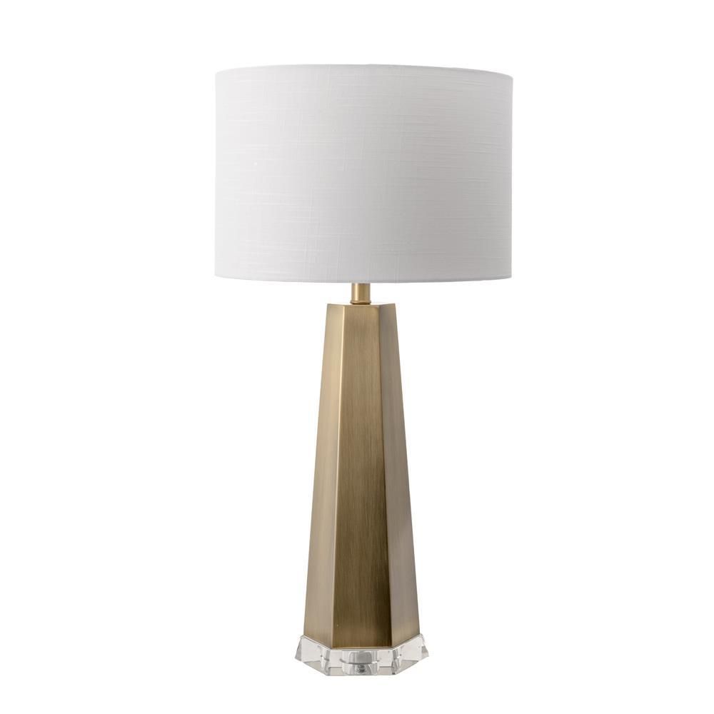 nuLOOM 30 in. Brass Cheyenne Iron Indoor Table Lamp