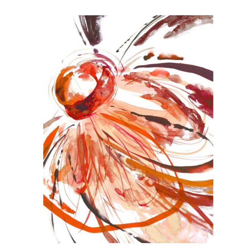 Chelsea Art Studio 'Full Blossom II' Watercolor Painting Print Format: Plexi, Size: 40" H x 30" W x 2" D