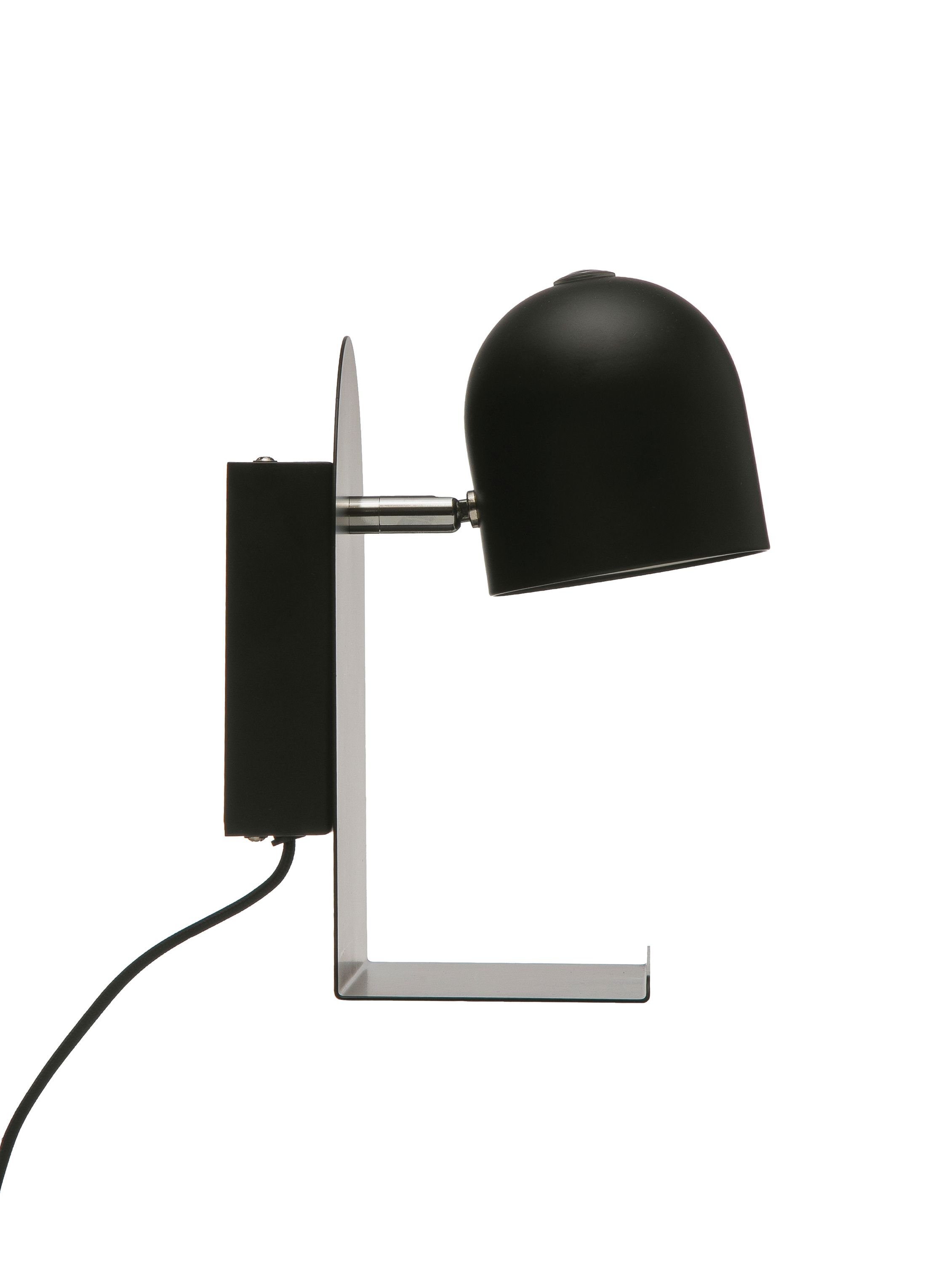 Metal LED Wall Sconce with Plug, Shelf, USB Port & Touch Switch
