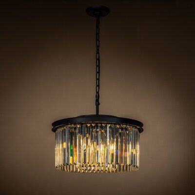 9 Lights Modern Crystal Chandelier 20 Matte Black 2 Tier Roung Flush Mount Ceiling Fixture Wayfair Havenly 9 Lights Modern Crystal Chandelier 20, Wayfair Modern Crystal Chandeliers