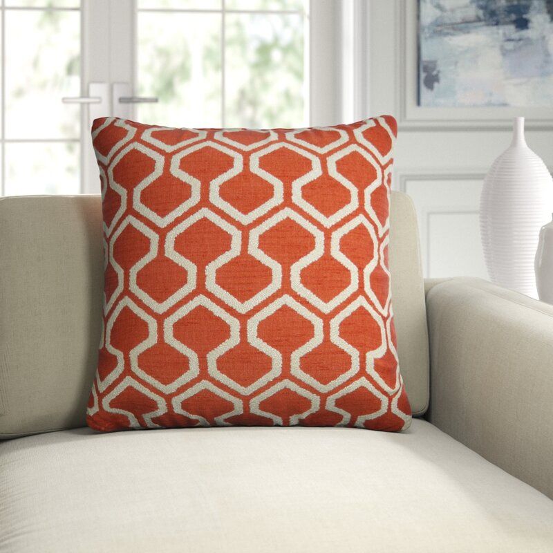 paprika colored throw pillows