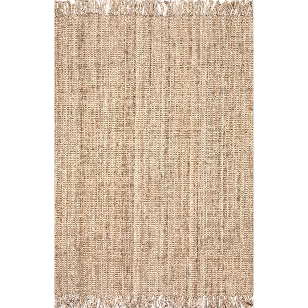 nuLOOM Natura Chunky Loop Jute Natural 7 ft. 6 in. x 10 ft. 6 in. Area Rug