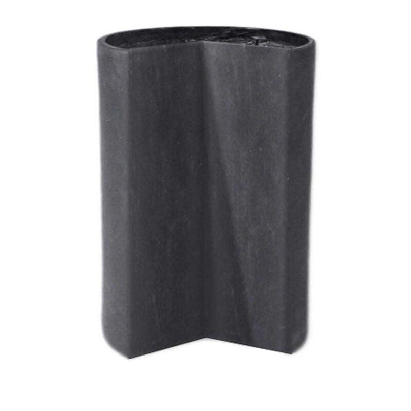  Fitted Modular Cylinder Resin Stone Pot Planter Size: 30" H x 24" W x 24" D, Color: Black, Drain Hole: No Drain Hole