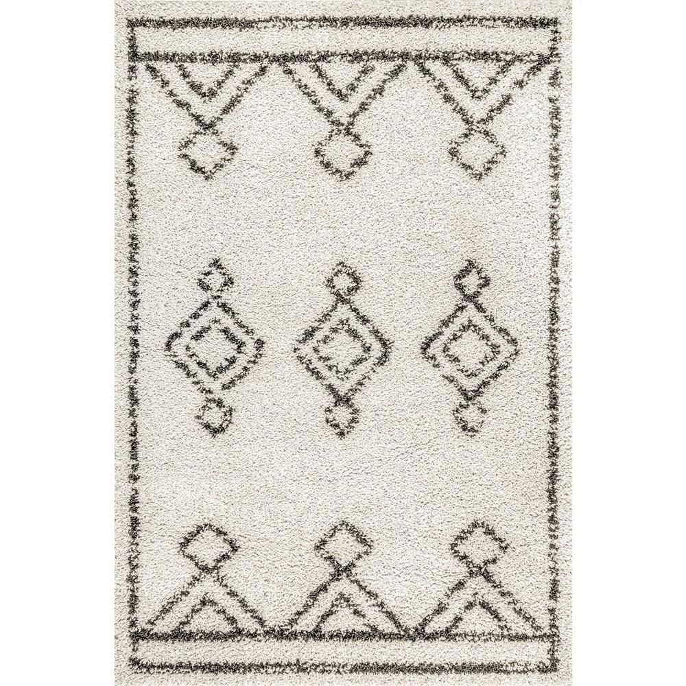 nuLOOM Mira Diamond Drop Moroccan Off White 2 ft. x 3 ft. Area Rug