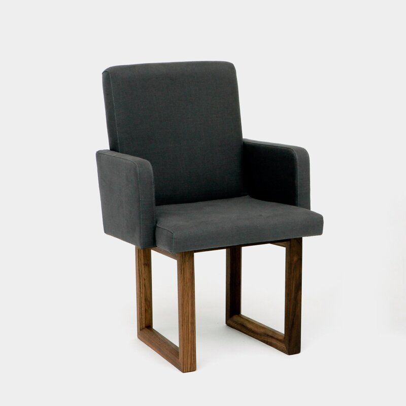 ARTLESS C2 Upholstered Dining Chair Upholstery Color: Slate Velvet