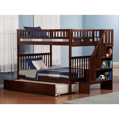 Shyann Staircase Bunk Bed With Full, Shyann Bunk Bed