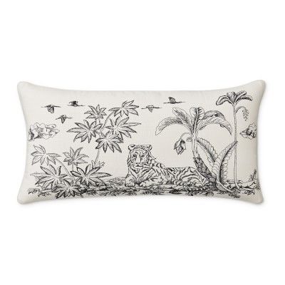 toile pillow covers
