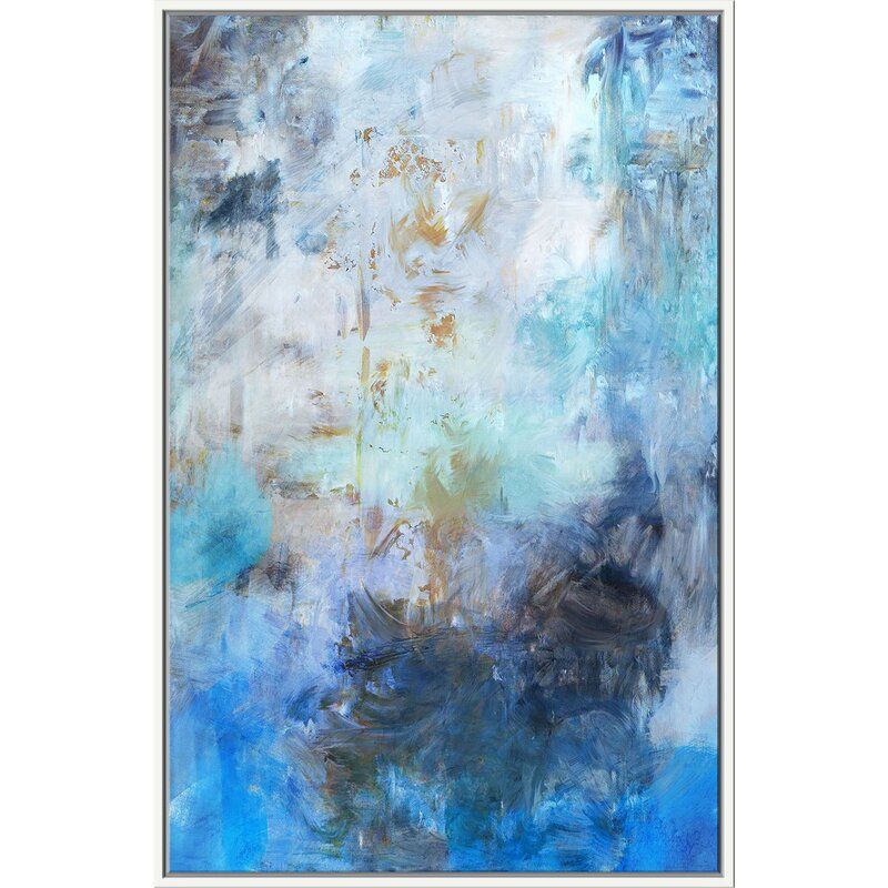 JBass Grand Gallery Collection 'Blue II' - Graphic Art Print on Canvas Size: 55.75" H x 35.75" W x 1.5" D