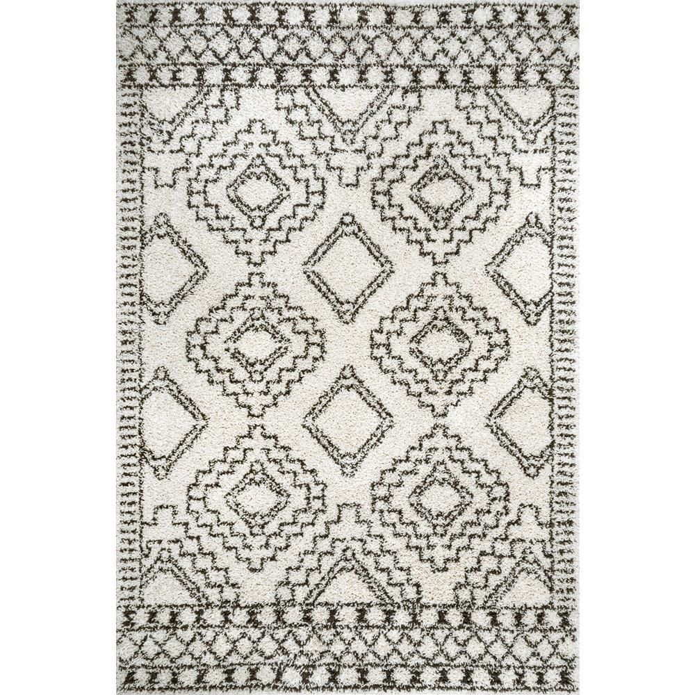 nuLOOM Lacey Moroccan Tribal Off White 3 ft. x 5 ft. Area Rug