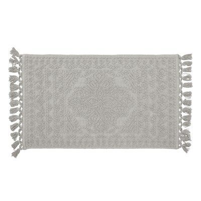 French connection Feikert Rectangular 100% Cotton Solid Bath Rug