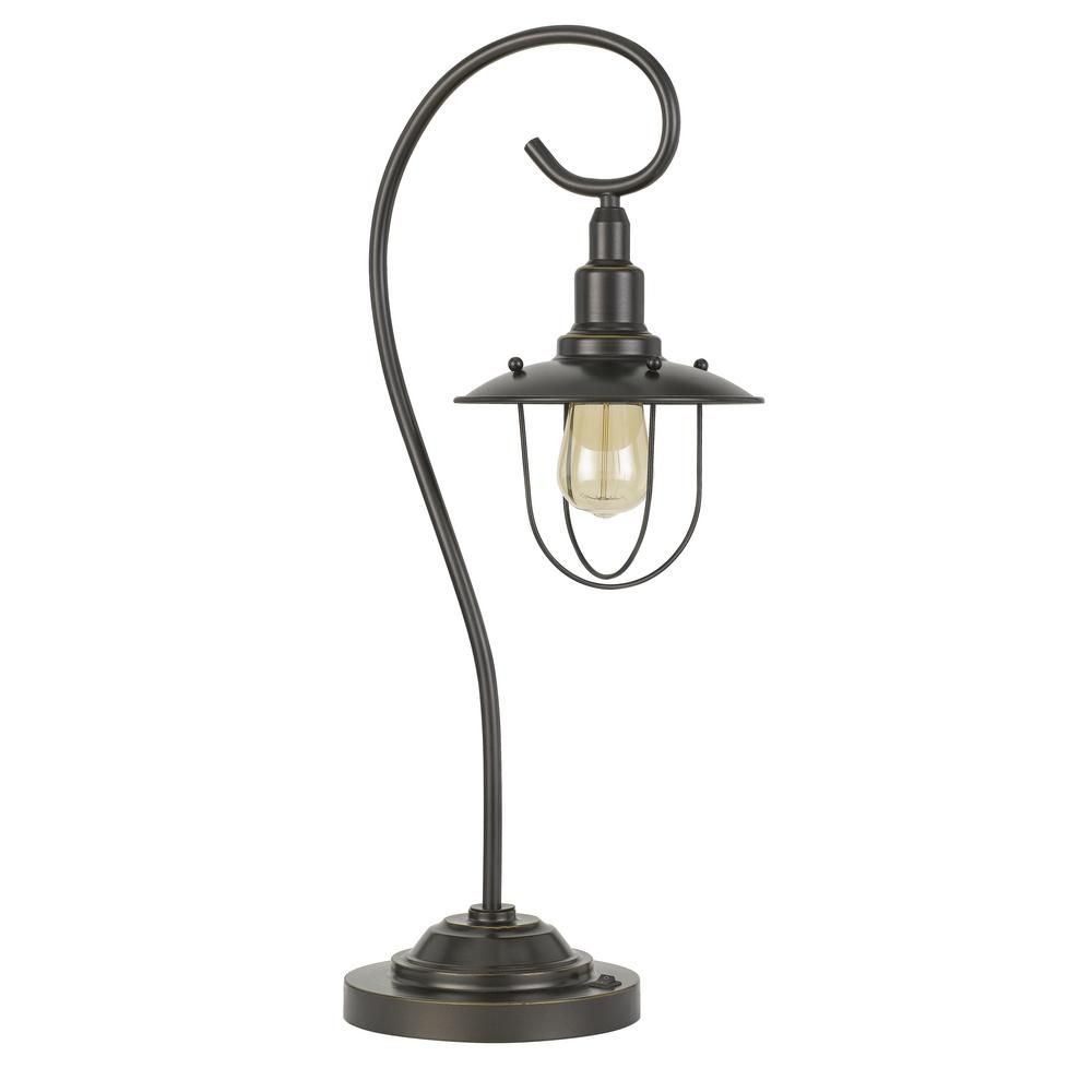 CAL Lighting Vigo 26 in. H Dark Bronze Metal Table Lamp