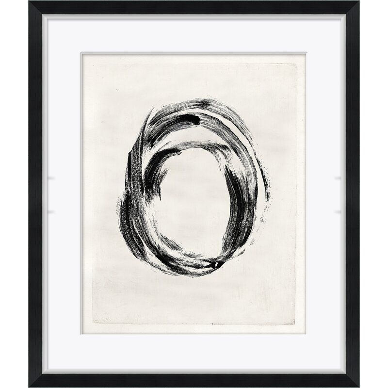 Soicher Marin 'Black & White Swirl' - Picture Frame Painting Print on Paper