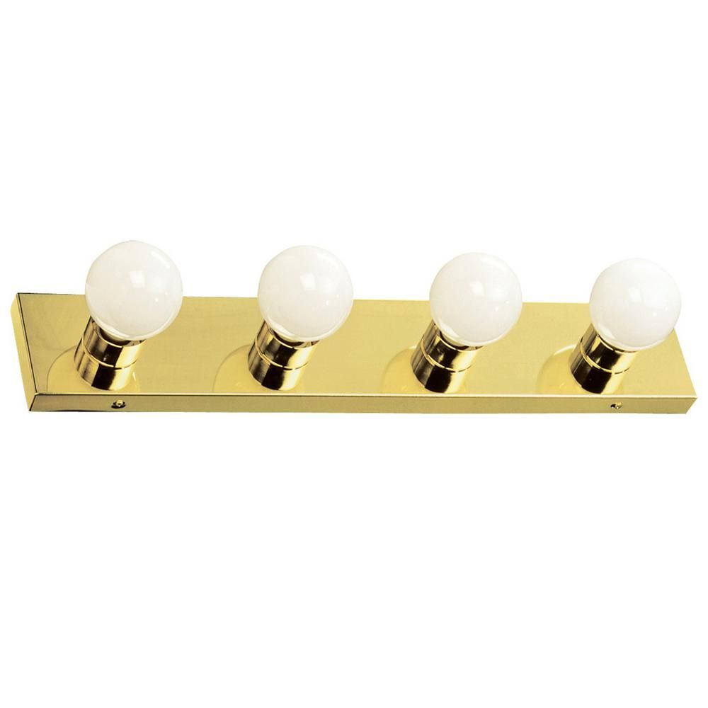 Design House 4-Light Polished Brass Vanity Light