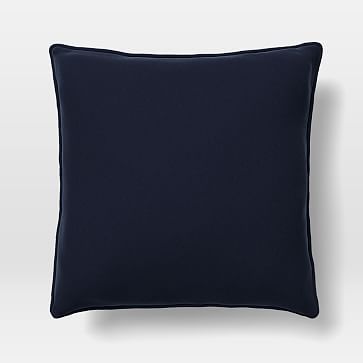 26"x 26" Welt Seam Pillow, Distressed Velvet, Ink Blue, N/A, N/A,
