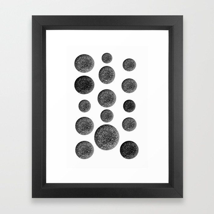 Stones  Black And White Nature Photography Framed Art Print by Christina Lynn Williams - Vector Black - X-Small-10x12