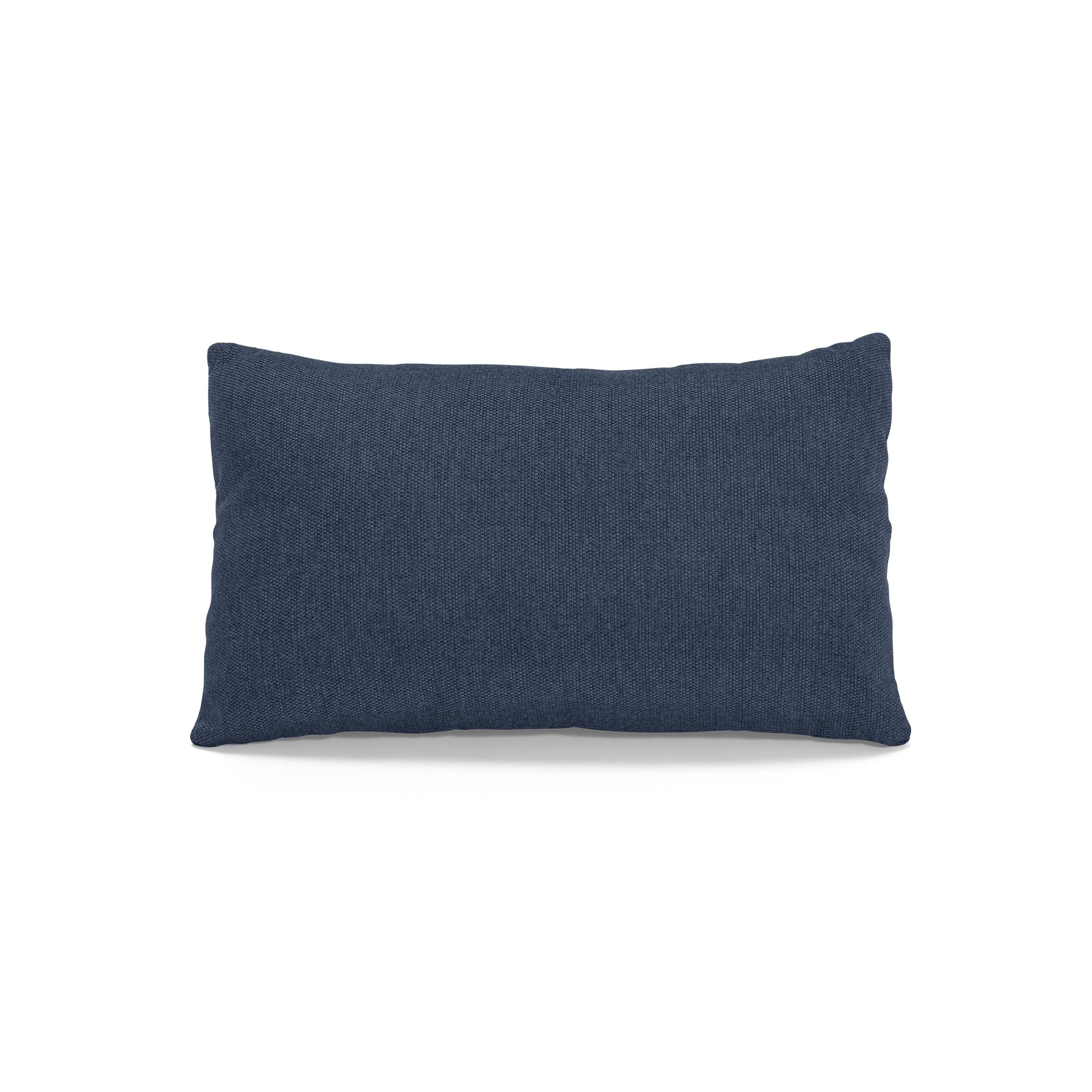 The Nomad Fabric Lumbar Pillow in Navy Blue