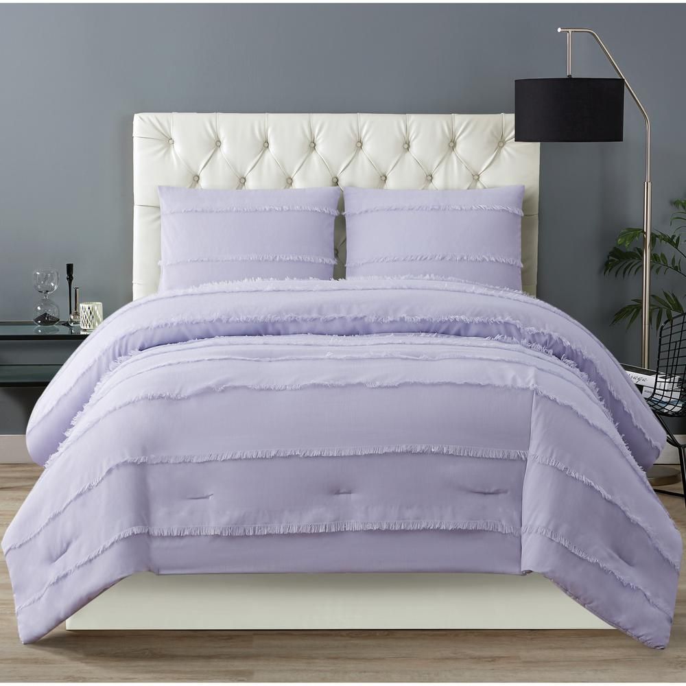 Piece Lavender Twin Xl Comforter Set, Purple Twin Size Bedding
