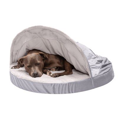hooded dog bed