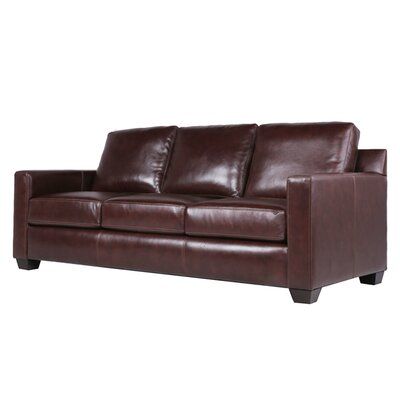 Adda Buckhead Genuine Leather 83 5, 90 Inch Leather Sofa