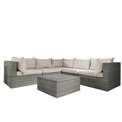 6 Piece Outdoor Sectional Seating Group With Cushions