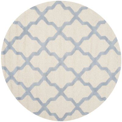 Whitchurch Hand-Tufted Wool Ivory/ Light Blue Area Rug