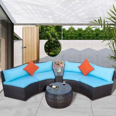 4 Piece Patio Furniture Sets Outdoor, Wayfair Outdoor Furniture Cushions